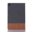 Samsung Galaxy Tab A7 T500 Leather Case, Dark Grey, Cross Texture - 3