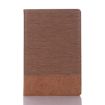 Samsung Galaxy Tab A7 T500 Leather Case, Light Brown, Cross Texture - 2