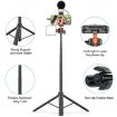 PULUZ 1.4m Selfie Stick Tripod with Phone Clip for Vlog & Live Streaming - 4