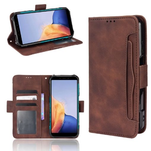 Ulefone Armor X9 Brown Leather Phone Case - Calf Pattern Skin Feel - 1