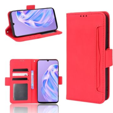 Ulefone Note 6/6P Red Leather Phone Case - Calf Pattern Skin Feel - 1