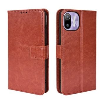 Ulefone Note 6/6P Brown Leather Phone Case - Retro Crazy Horse Texture - 1