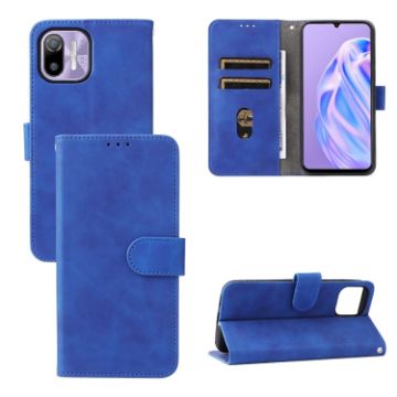 Ulefone Note 6 Blue Magnetic Flip Leather Phone Case Skin Feel - 1