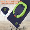 Samsung Galaxy Tab A8 10.5 2021 Case, Silicone + PC, Navy Blue/Lime - 6