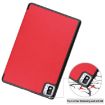 TCL Tab 10s Red Leather Tablet Case - Three-Fold Holder Custer Texture - 6