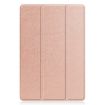 TCL Tab 10s Rose Gold Leather Tablet Case - Three-Fold Holder Cover - 2