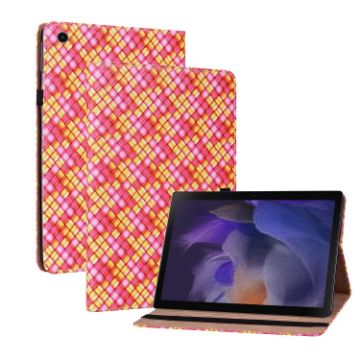 Samsung Galaxy Tab A8 10.5 2021 Rose Red Leather Case with Holder - 1