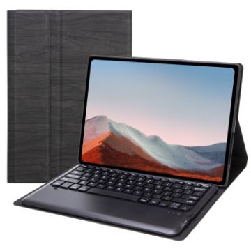 SF109 Tree Texture Bluetooth Keyboard Case for Surface Pro 4/5/6/7 (Black) - 1