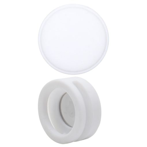 AirTag Pet Collar Case - Anti-scratch Shockproof Silicone, White, 35.9mm - 1