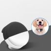 Anti-scratch Shockproof Silicone AirTag Pet Collar Case, 34x34x17.3mm, Yellow/Black - 6