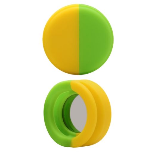 AirTag Pet Collar Case, Anti-scratch Shockproof Silicone, 34x34x17.3mm, Yellow Green - 1