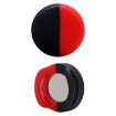 AirTag Pet Collar Case, Anti-scratch Shockproof Silicone, 34x34x16.7mm, Black Red - 2