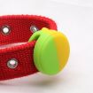 AirTag Pet Collar Case, Anti-scratch Shockproof Silicone, 34x34x16.7mm, Yellow/Black - 4