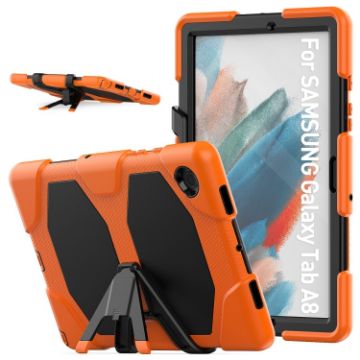 Samsung Galaxy Tab A8 10.5 2021 X200/X205 Orange Silicon PC Case - 1