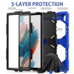 Samsung Galaxy Tab A8 10.5 2021 X200/X205 Blue Silicone PC Case - 4