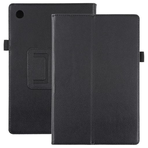 Samsung Galaxy Tab A8 10.5 2021 Black Leather Tablet Case - 1