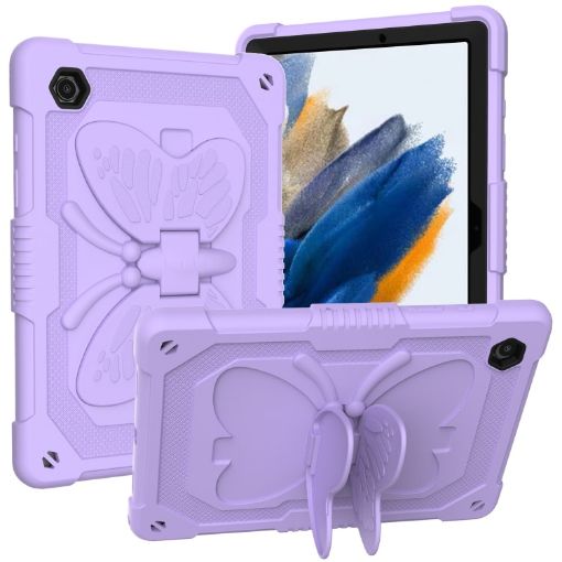 Samsung Galaxy Tab A8 10.5 2021 Beige Tablet Case - Raro Purple Holder - 1