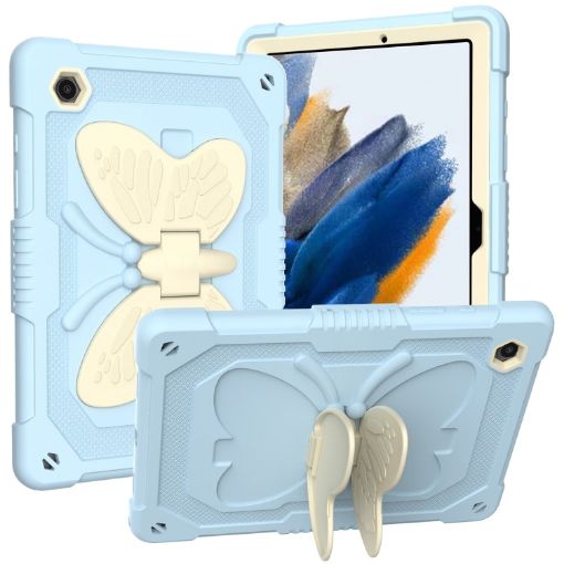 Samsung Galaxy Tab A8 10.5 2021 Case Beige PC + Silicone Holder - 1