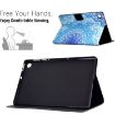 Samsung Galaxy Tab A8 10.5 2021 Green Flower TPU Leather Case - 5