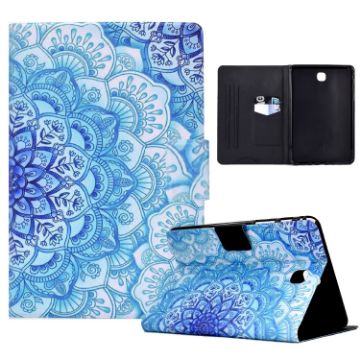 Samsung Galaxy Tab A 8.0 2015 Green Flower TPU Leather Case - 1