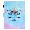 10" Tablet Case with Pen Slot - Leather Cover (Wildebeest Design) - 3