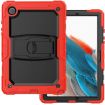 Samsung Galaxy Tab A8 10.5 2021 Shockproof Case, Black/Red Silicone+PC - 2