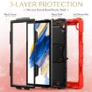 Samsung Galaxy Tab A8 10.5 2021 Shockproof Case, Black/Red Silicone+PC - 4