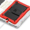 Samsung Galaxy Tab A8 10.5 2021 Shockproof Case, Black/Red Silicone+PC - 5
