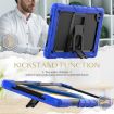 Samsung Galaxy Tab A8 10.5 2021 Shockproof Case - Black/Blue Silicone+PC - 3