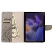 Samsung Galaxy Tab A8 10.5 2021 Butterfly Flower Leather Case Grey - 4
