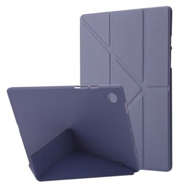 Samsung Galaxy Tab A8 10.5 2021 Lavender Grey PU Leather Tablet Case - 1