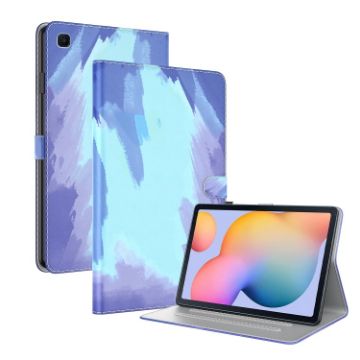 Samsung Galaxy Tab S5e T720/T725 Watercolor Flip Leather Case Snow - 1