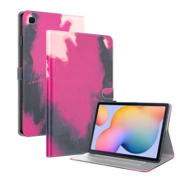 Samsung Galaxy Tab S5e T720/T725 Watercolor Flip Leather Case Berry - 1