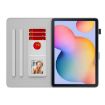 Samsung Galaxy Tab S5e T720/T725 Watercolor Flip Leather Case Berry - 3