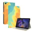 Samsung Galaxy Tab 9 Autumn Leaves Watercolor Flip Leather Case - 1