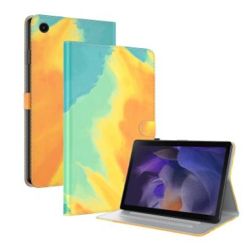 Samsung Galaxy Tab 9 Autumn Leaves Watercolor Flip Leather Case - 1