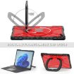 Microsoft Surface Pro 8 Tablet Case - Red TPU + PC Cover - 7