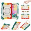 Samsung Galaxy Tab A 8.0 2019 SM-T290 Armor Case, Colorful Red Silicone+PC - 1