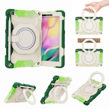 Samsung Galaxy Tab A 8.0 2019 SM-T290 Armor Case - Colorful Green - 1