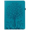 Samsung Galaxy Tab A8 10.5 2021 Tree & Deer Leather Case Blue - 2
