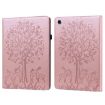 Samsung Galaxy Tab A8 10.5 2021 Tree & Deer Leather Case Pink - 1