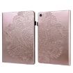 Samsung Galaxy Tab A8 10.5 2021 Gold Peacock Embossed Leather Case - 1