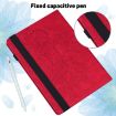 Samsung Galaxy Tab A8 10.5 2021 Red Peacock Embossed Leather Case - 4