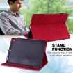 Samsung Galaxy Tab A8 10.5 2021 Red Peacock Embossed Leather Case - 6