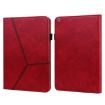 Red Embossed Striped Leather Case for iPad 10.2 2019/Pro 10.5 Inch - 1