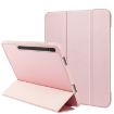 Samsung Galaxy Tab S8 Ultra/X900 Pink 3-Fold Honeycomb TPU Leather Case - 1