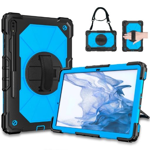Samsung Galaxy Tab S8+ 12.4" Shockproof Case Black+Blue SM-X800/SM-X806 - 1