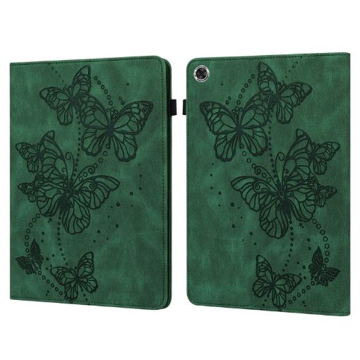 Samsung Galaxy Tab A8 10.5 2021 Green Butterfly Leather Case - 1