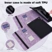 Samsung Galaxy Tab S8 Purple Embossed Butterfly Leather Case - 4