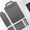 15" Grey Multifunctional Mouse Pad Stand & Handheld Laptop Bag - 1